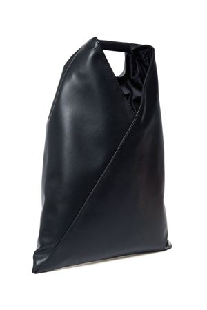 borsa in poliuretano nero MAISON MARGIELA KIDS | M60607P4313T5013